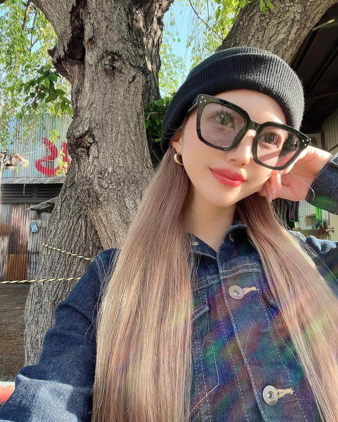 きこのインスタグラム：「. new🕶 【@flex_japan 】 新作のサングラス可愛いすぎ😎」