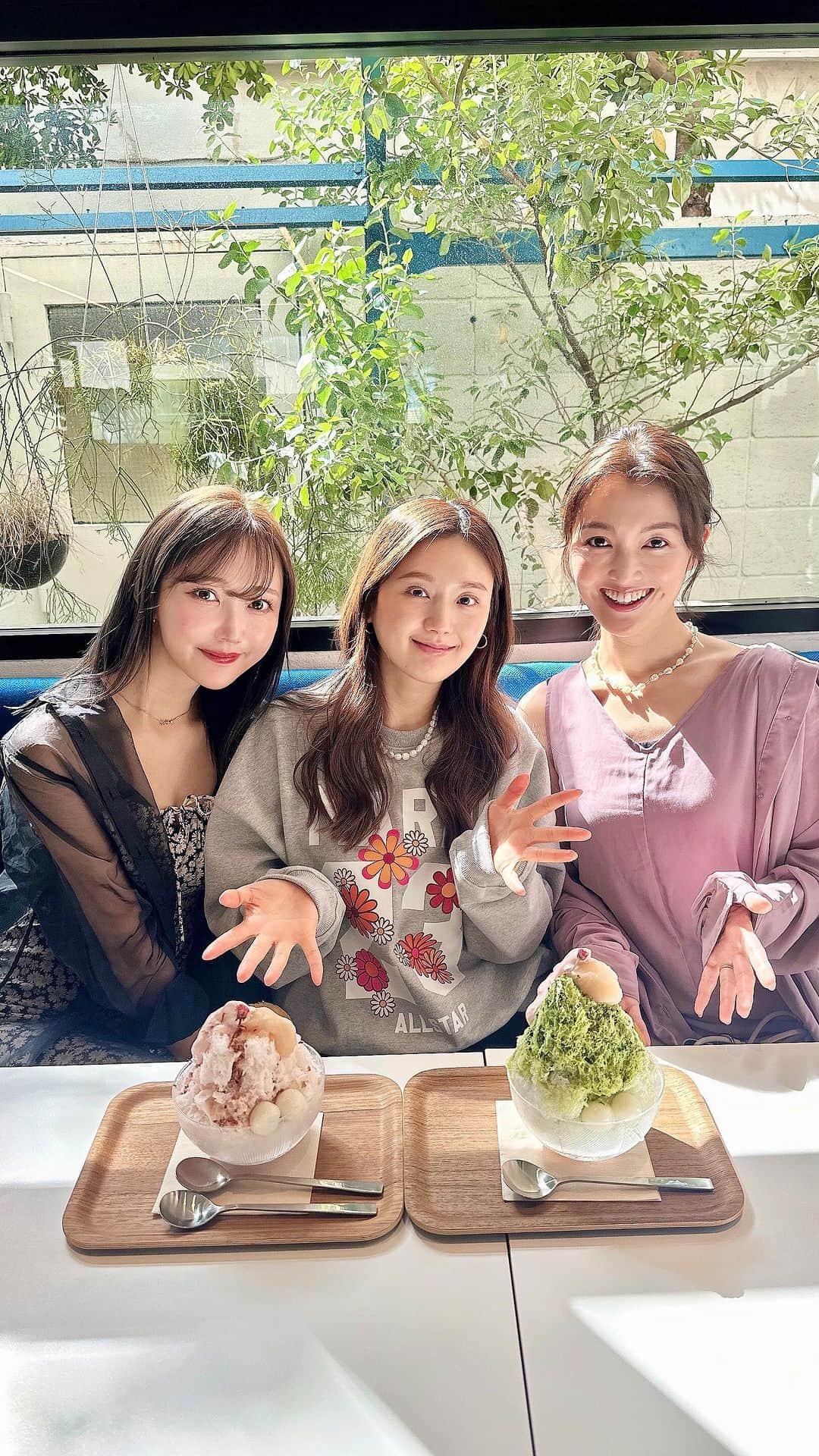 のインスタグラム：「今年の氷はじめ🍧 先日、あたたかい日に行ってきました。 仕事と育児と自分時間。 仕事も育児も楽しいけれど、友達と会って話せる時間もとても大切で癒やしのひとときです🕊🌿」