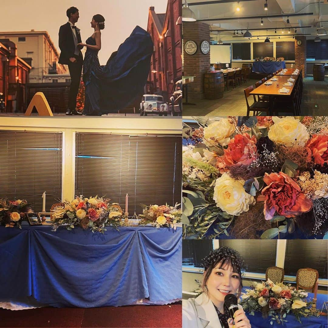 小嶋晶子のインスタグラム：「Happy Wedding! Happy Marriage!! I'm about to do the MC for a wedding party. I'm pumped up so that the bridal couple and all guests will enjoy this party! #今日は #幸せのお手伝い #Wedding partyのMC🎤 #思い出に残る #1日になるよう #頑張ろう #💪」