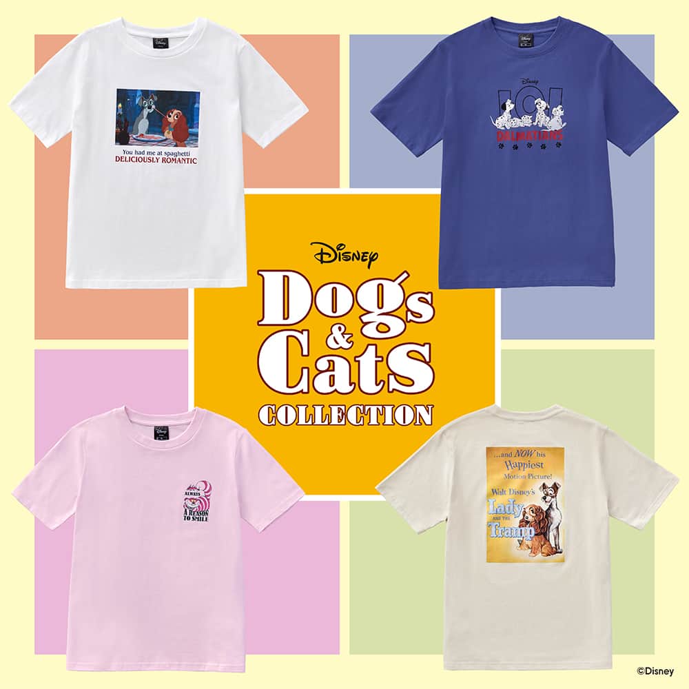 GU TAIWANさんのインスタグラム写真 - (GU TAIWANInstagram)「🐶Disney Dogs & Cats Collection🐱 全新T恤系列登場!一起穿上春夏超萌時尚☀  以迪士尼角色作為設計的Dogs & Cats Collection新登場。採用深受喜愛的『小姐與流氓』『101忠狗』及人氣角色「柴郡貓」「費加洛」「魯斯佛」 印花，多款T恤商品可供選購。  ※部分商品為網路商店販售商品 ※各店鋪商品顏色尺寸庫存數量以店鋪實際狀況為準，商品販賣對象店鋪亦有調整之可能，詳細販售及庫存狀況請與鄰近店鋪洽詢。 - 📷 立即追蹤 @gu_taiwan晉升潮流達人🚀 ​ - #GU #GUTaiwan​ #YOURFREEDOM #讓時尚更自由 #穿搭 #時尚 #Fashion #OOTD #Disney #Tshirt #T恤 #DISNEY」4月15日 19時00分 - gu_taiwan