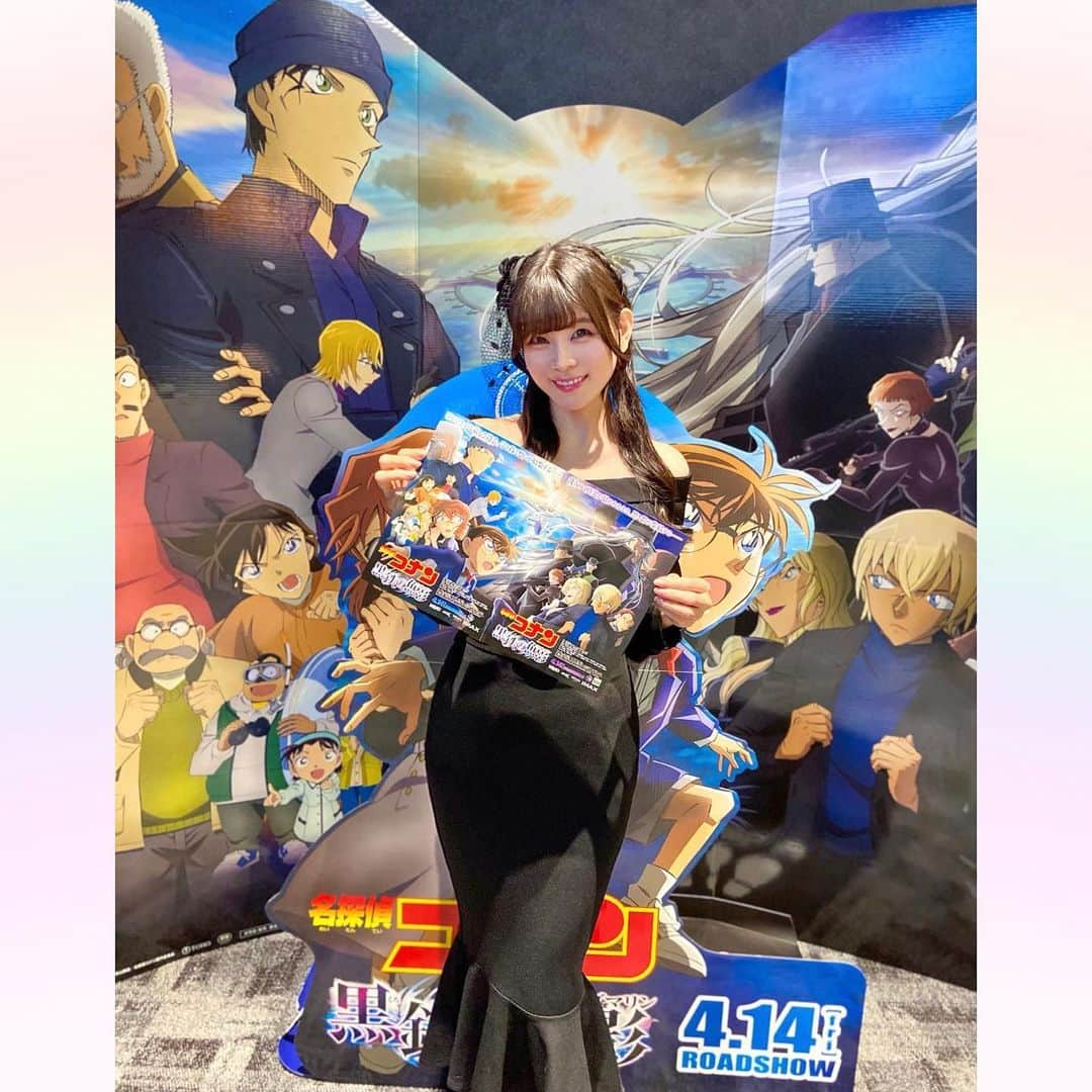 長柄ひろみさんのインスタグラム写真 - (長柄ひろみInstagram)「#detectiveconan 🎬  さっそく🤓🎥  名探偵コナン最新作「黒鉄の魚影」観てきました〜🤗💗  今回は黒の組織とのお話なので、私も黒づくめスタイルで🥰🖤  ネタバレできないからあんまり書けないけど、今年のコナン映画も面白かったです😆🙌🏻  興奮が冷めないので写真を沢山撮りました😂📸  ｡・ﾟ・。୨୧｡・ﾟ・。୨୧｡・ﾟ・。୨୧｡・ﾟ・｡୨୧。・ﾟ・。  #名探偵コナン」4月15日 21時24分 - aoi_asahi