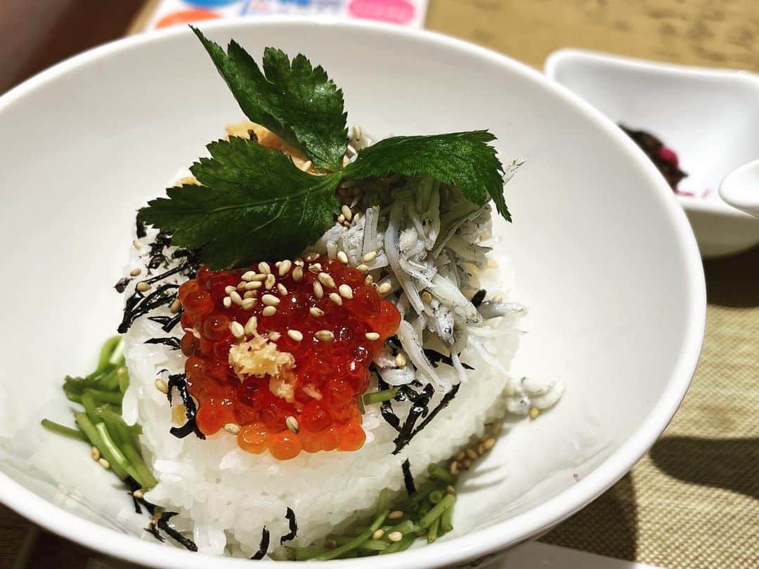 恒松あゆみのインスタグラム：「時間がない！  でもお腹空いた！  そんな時は、おにぎり屋さんでパパッとごはん。  今日のランチはお茶漬けでした。  お出汁さいこー✨   #お茶漬け   #ランチ」