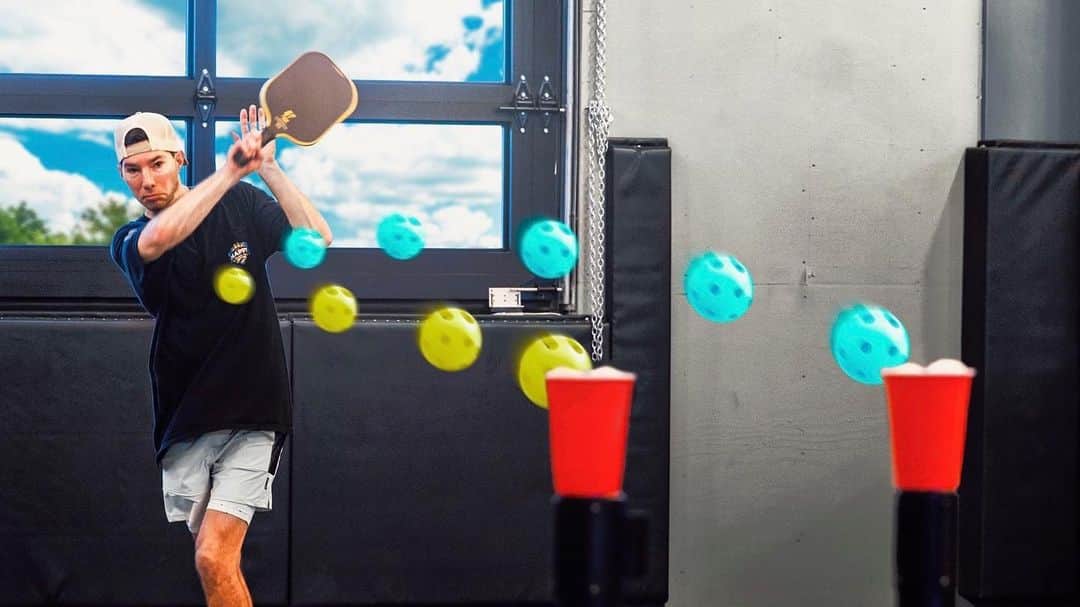 Dude Perfectさんのインスタグラム写真 - (Dude PerfectInstagram)「Pickleball Trick Shots is LIVE (with a special announcement 👀)! Go check it out on YouTube!」4月15日 22時59分 - dudeperfect