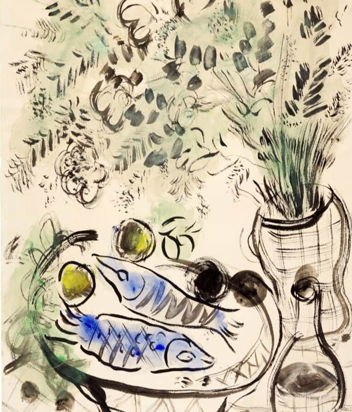 ウォントさんのインスタグラム写真 - (ウォントInstagram)「Marc Chagall, "Poissons et fleurs"」4月15日 23時00分 - wantlesessentiels