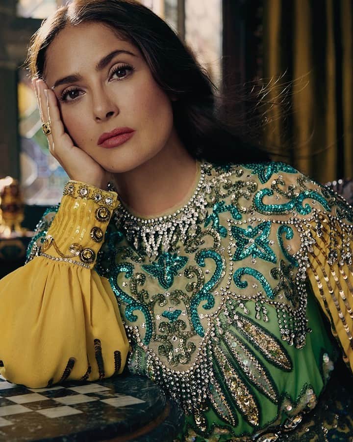 TIME Magazineのインスタグラム：「@salmahayek is one of the 100 most influential people of 2023.  “As one of the first Latinas working in Hollywood, she’s opened so many doors for people who followed," writes Penélope Cruz (@penelopecruzoficial).  "She is a total revolutionary, and there’s still so much she will do.”   Read more, and see the full 2023 #TIME100 list, at the link in our bio. Photograph by Robbie Fimmano (@robbiefimmano)—Trunk Archive」