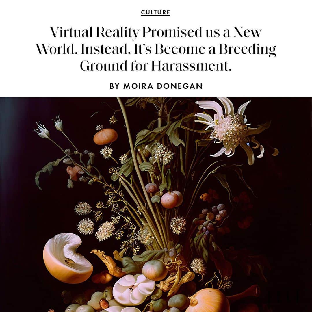 ELLE Magazineさんのインスタグラム写真 - (ELLE MagazineInstagram)「"The mainstreaming of the metaverse is a relatively new phenomenon. But these problems aren’t: Sexual assault by and of avatars has been a part of virtual reality for as long as the technologies have been commercially available."  Moira Donegan reports on how misogyny is alive and well in VR at the link in bio. Art: Jillian Hobbs @creative.principle」4月16日 1時02分 - elleusa