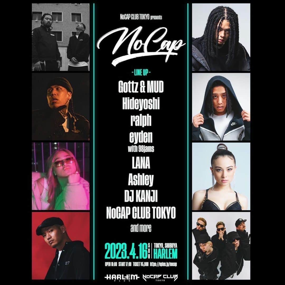 CO-KEYのインスタグラム：「いよいよ本日16日（日）、弊社のAshleyが、旬のアーティストの皆さんと一緒に渋谷Harlemにて激アツLIVEを披露しますのでお見逃しなく🔥🔥🔥 ⁡ また、5月に幕張メッセで開催される国内最大のヒップホップフェス「POP YOURS」にて"NEW COMER SHOT LIVE"に出演するAshley含む7組のEXHIBITION LIVEが4月27日(木)に東京・渋谷 WWW Xにて開催決定‼️ 応募当選者限定のワンコインライブの詳細はPOP YOURS公式サイトへGO📲 ⁡ #Ashley #ライブ出演 #NoCap #渋谷Harlem #POPYOURS #ExhibitionLive #WWWX」