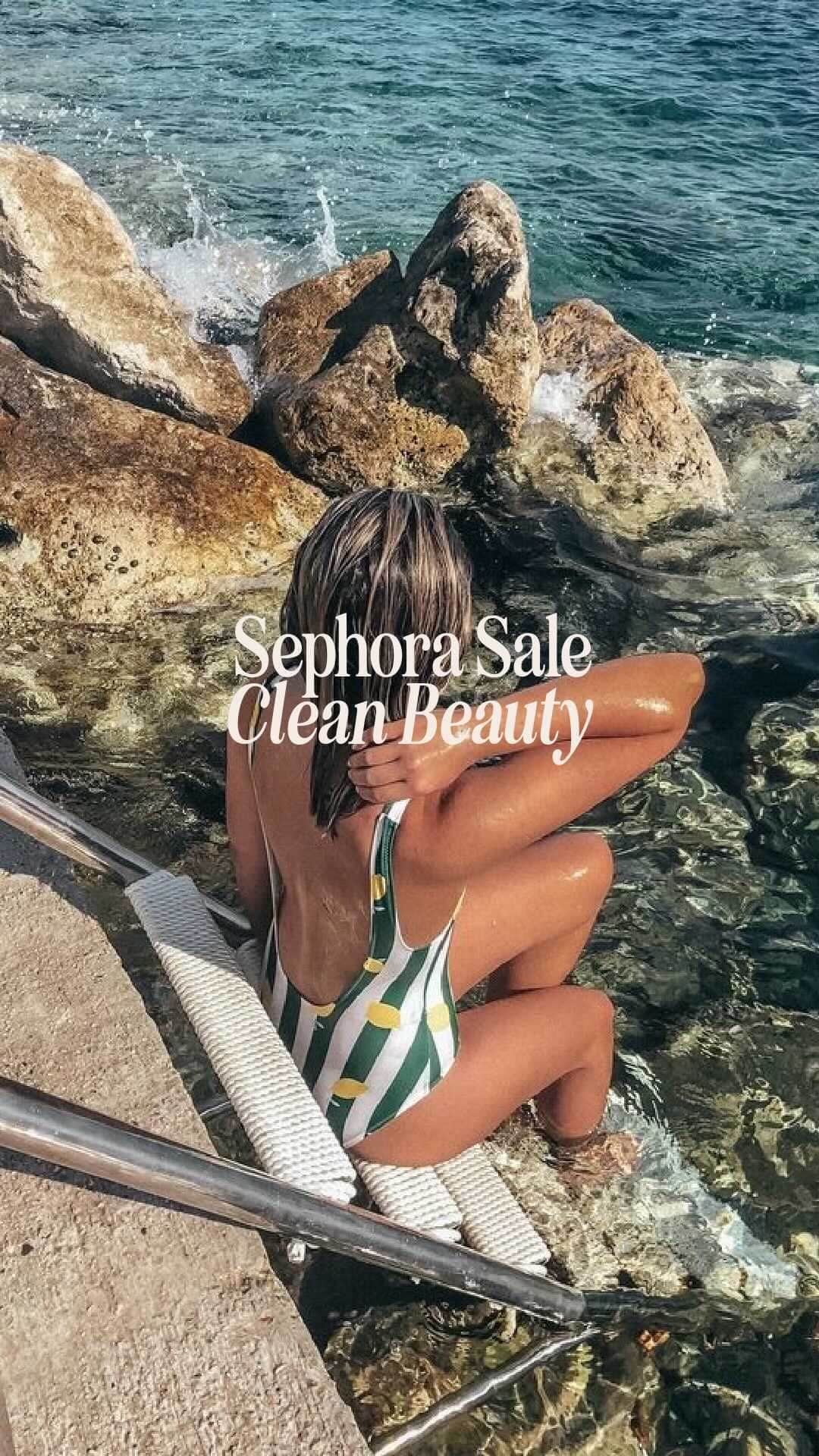 Stephanie Sterjovskiのインスタグラム：「Did you know the products we use daily can disrupt our hormones? That goes for makeup & skincare! The average woman uses at least 12 different products on her body daily, so multiply those products by the days and the years and it can accumulate. I say no to talc (a known carcinogen) in my eyeshadow, bronzer etc. among many other harmful ingredients that are just not worth it ladies. This isn’t to spread fear, just to inform. So what now…you don’t want to throw out your whole makeup bag? Don’t! That stuff is expensive. Each time a product is finished swap it for a cleaner one, slowly you’ll get there. Little things like this can have a big impact! I’m sharing my fave “clean beauty” at Sephora picks so you can grab a deal during their sale and start building a safer makeup line up. These aren’t completely organic/non-toxic but they have excluded a lot of the harmful stuff that’s in other cosmetics. I live my life by the 80/20 rule. It’s not always perfect but I try my best with the resources I have and the season I’m in. There are some occasions I do wear a foundation that I know it will last longer let’s say but that’s a few nights out of a whole year. The important things are the daily habits (which I don’t wear makeup everyday, but some women do), so I hope this helps! 😘 Shop my picks here: https://liketk.it/4720f (also linking in stories) 🤎🤎 #cleanbeauty #cleanmakeup #nontoxicmakeup #sephorasale #nontoxicbeauty」