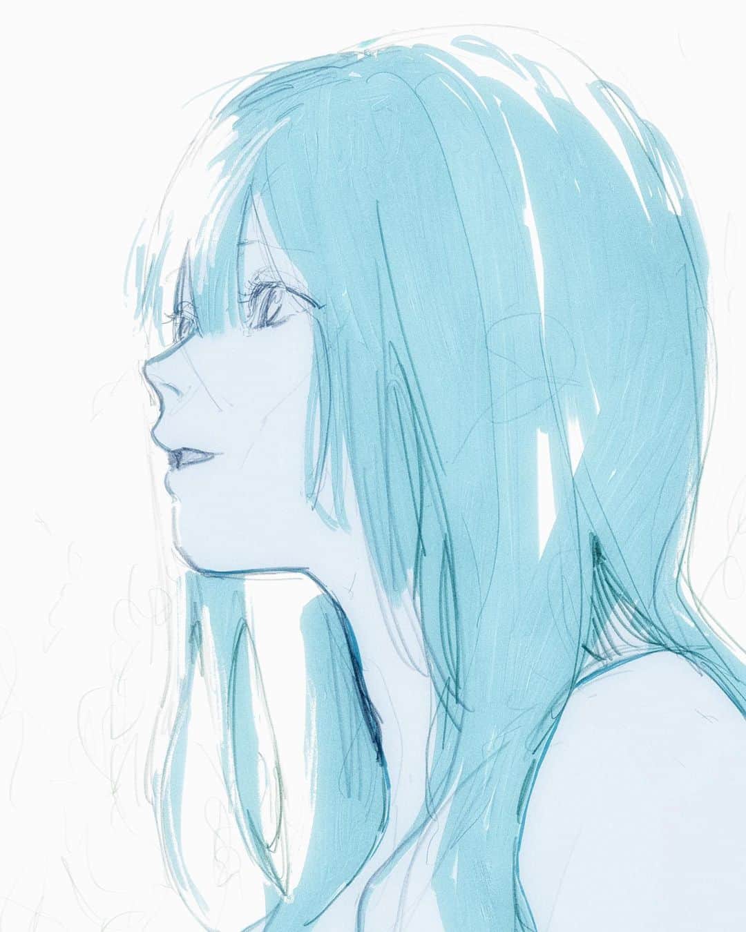 のインスタグラム：「recent my form  💎  - - - - - - -  #illustration  #digitalsketches  #digitaldrawings #adobefresco #girlsillustration #イラストレーション #アートワーク #デジタルスケッチ」