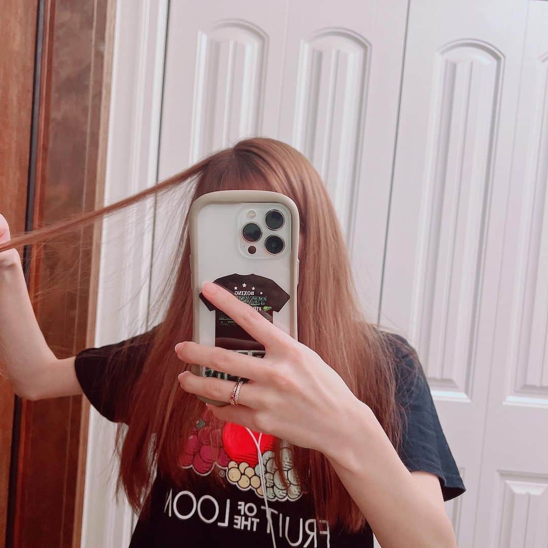 町田亜里香のインスタグラム：「🪮𓂃 ━━━━━━━━━━━━━━━ 記録用✍️𓂃𓂂𑀀  ビューティーン メイクアップカラー ピンクアッシュ  ━━━━━━━━━━━━━━━  #セルフカラー #ビューティーン  #ビューティーンメイクアップカラー  #ピンクアッシュ」