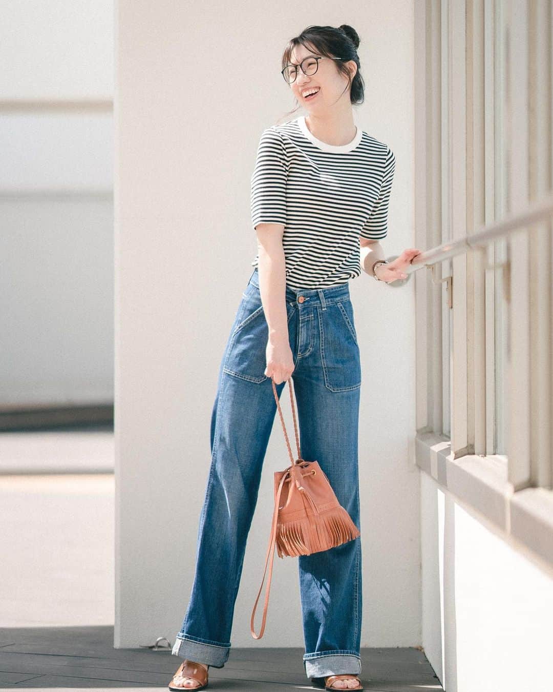 mikicoco00さんのインスタグラム写真 - (mikicoco00Instagram)「・ 今年もユニクロT〜🤭🤍 @uniqlo_jp   新商品の #ミニt  フィット感があり、着丈が短くて 90年代コーデも楽しめそう🐒 (WHITE/sizeS)  #リブボーダークルーネックt  新商品のボーダー可愛い♡  (WHITE/ sizeS)  #リブクルーネックT  ストレッチ感も着心地もバッチリ🙆‍♀️ #リネンブレンドギャザーキャミソールワンピース #ナローストラップサンダル　と一緒に🩴 (OFF WHITE/sizeS)  色物にも挑戦したいなと思いながら... 今年も合わせやすい白を購入🙊🤭🌷  #UNIQLO #uniqlotshirt #ユニクロ#uniqlo2023SS」4月16日 19時30分 - mikicoco00