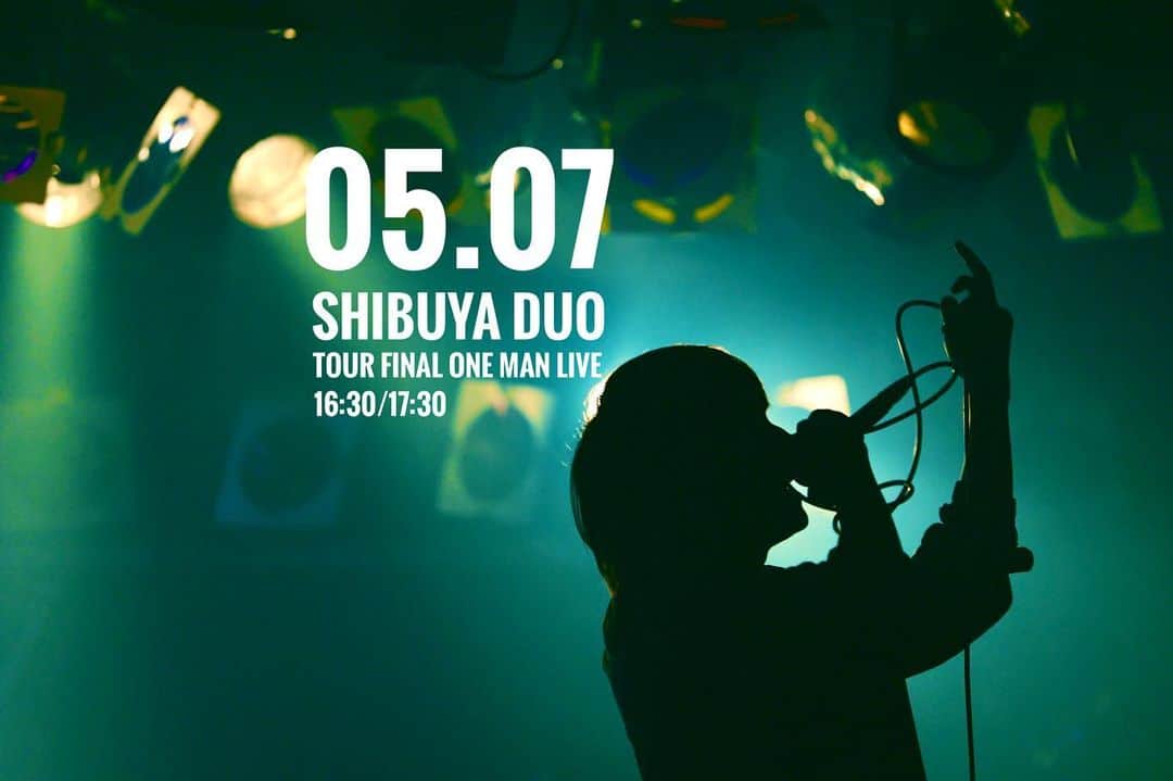 片桐航のインスタグラム：「. 05/07 久しぶりの 東京ワンマンライブです  渋谷  DUO  ツアーファイナルです  長かったツアーも これで終わりですが 新しい1日にしましょう  #live #ライブ #ライブ写真 #ファイナル #ツアーファイナル #lennycodefiction」
