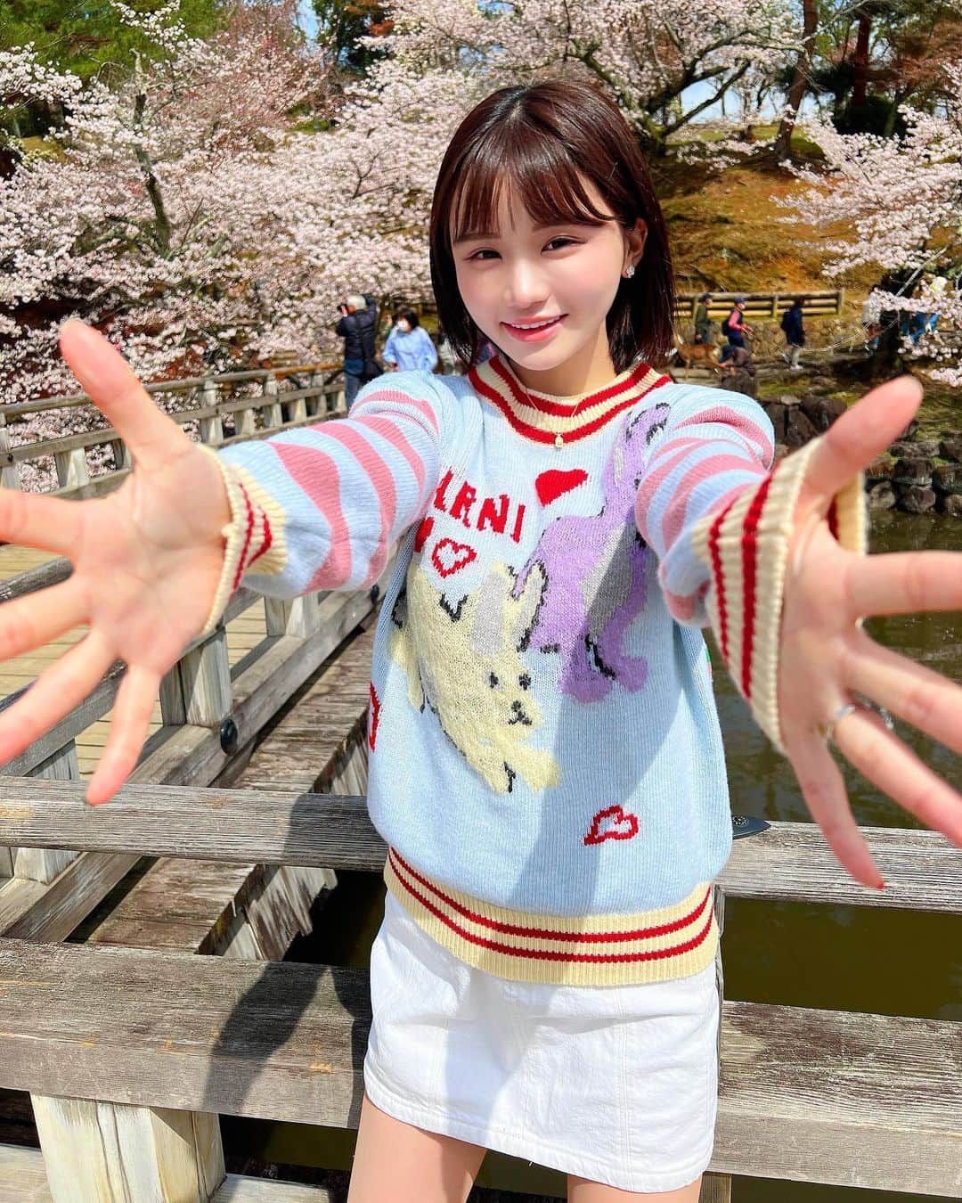 みもれもんのインスタグラム：「Cherry blossoms that I especially like among flowers 🌸 What is everyone's favorite flower?  お花の中でも桜が大好きで🌸😍 今年の桜も綺麗だったなぁぁ🌈 みんなが好きなお花は何ですかぁ？？  #みもれもん #Mimolemon #mimoremon #japanesegirl #黒髪 #ショートヘア#ボブ #人像攝影 #日本的 #粉我 #日本女孩 #fashion #japan #portrait #桜」