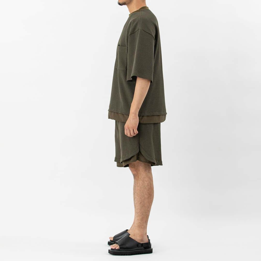 のインスタグラム：「MW-CT23110 SOLOTEX® Waffle S/S Tee  MW-PT23112 SOLOTEX® Easy Shorts」