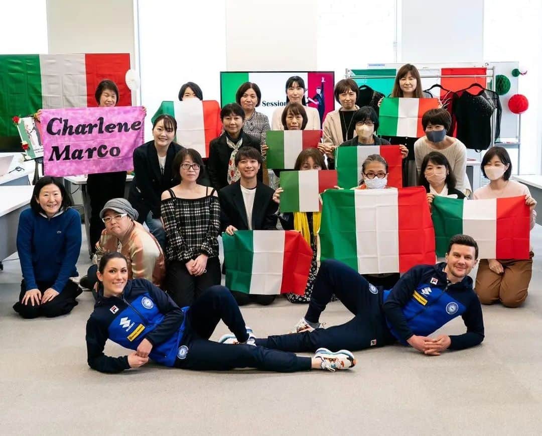 シャルレーヌ・ギニャールのインスタグラム：「FAN MEETING !!! 😍 Wow... I have no words to describe our emotions to meet all of you during this amazing meeting ! I would like to say a special thank you to Megumi for organizing this event and following us at almost every competition. Thanks also to everybody who couldn't be there with us yesterday but still sent so many sweet messages!!! It was an incredible and precious moment for us and we'll keep it forever in our hearts..... thanks a lot again! ❤️❤️❤️❤️❤️」