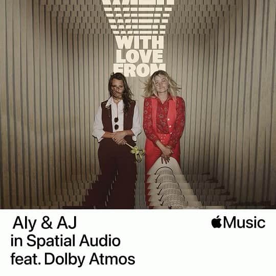 アマンダ・ミシェルカのインスタグラム：「Happy One Month anniversary to #withlovefrom  Now for your enjoyment in spatial audio on @applemusic  Thank you @dave_schiffman for the beautiful Atmos mixing. What an experience.」
