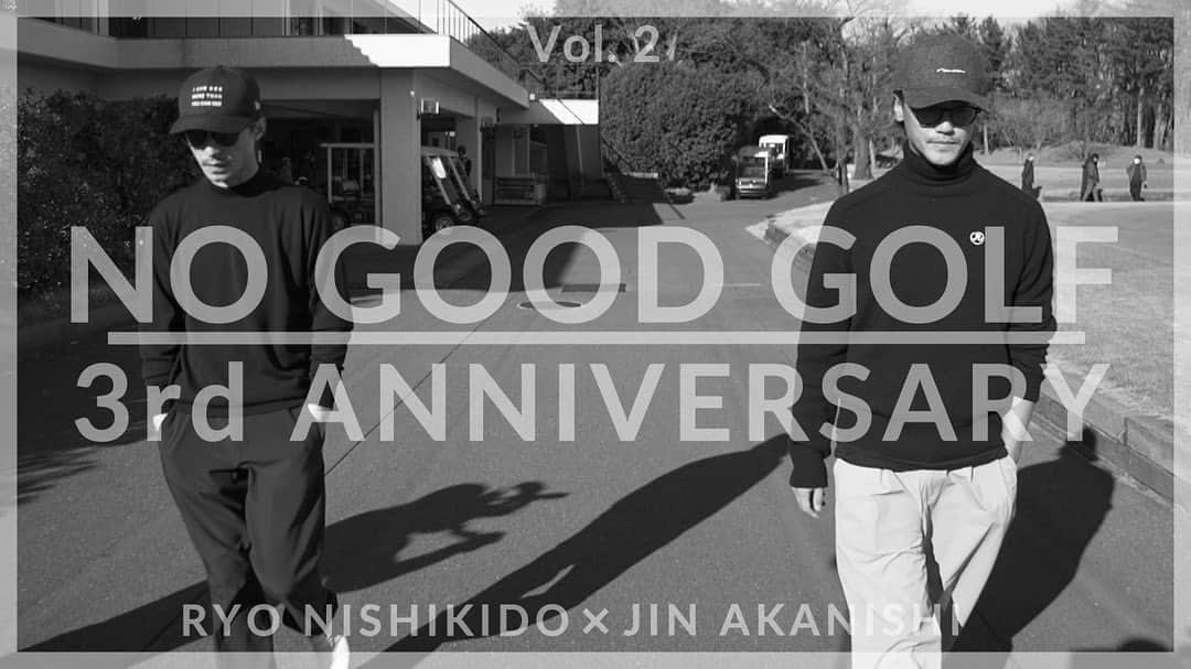 N/A（錦戸亮と赤西仁）のインスタグラム：「⁡ YouTube Channel ⁡ 『 NO GOOD GOLF - Vol.2 』 ⁡ @ryonishikido_official @jinstagram_official #RYONISHIKIDO #JINAKANISHI #錦戸亮 #赤西仁 #NOGOODTV」