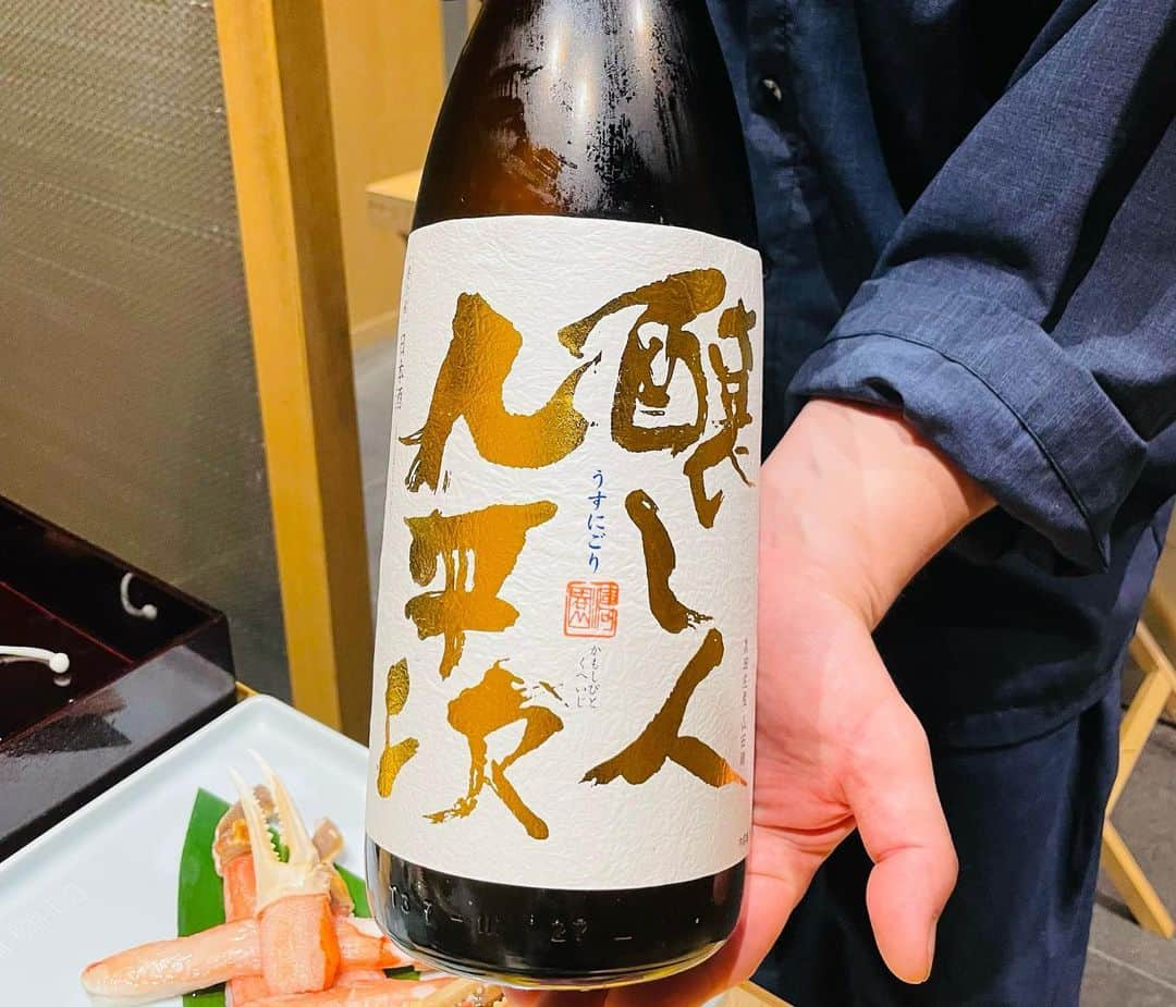 塚田美紀さんのインスタグラム写真 - (塚田美紀Instagram)「お肉とかにと日本酒  美味しいのはもちろん店長さんやStaffさんの人柄も最高で お気に入りのお店になりました◡̈⋆*また行くまる  #しゃぶしゃぶ #かに #日本酒🍶 #香水亭 #六本木」4月16日 15時51分 - miki_tsukada