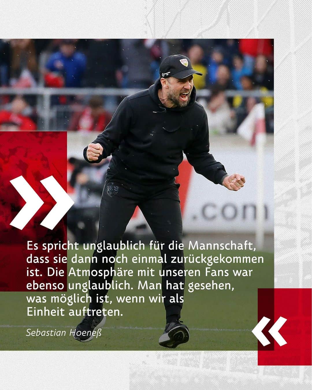 VfBシュトゥットガルトのインスタグラム：「Word. 🤝⚪🔴 _ #VfB #VfBBVB 3:3 #vfbstuttgart #vfbstuttgart1893 #auscannstatt #furchtlosundtreu #VfBInsta」