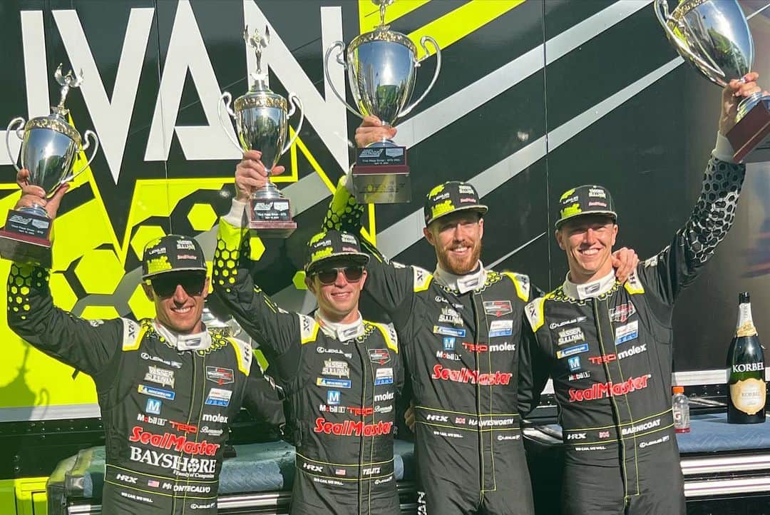 Lexus USAさんのインスタグラム写真 - (Lexus USAInstagram)「Victorious in Long Beach! 🏁 A huge congratulations to our @vasser.sullivan teammates on an amazing race! Taking P1 and P3 for a double podium finish!   #LexusPerformance #100thieves」4月17日 4時03分 - lexususa