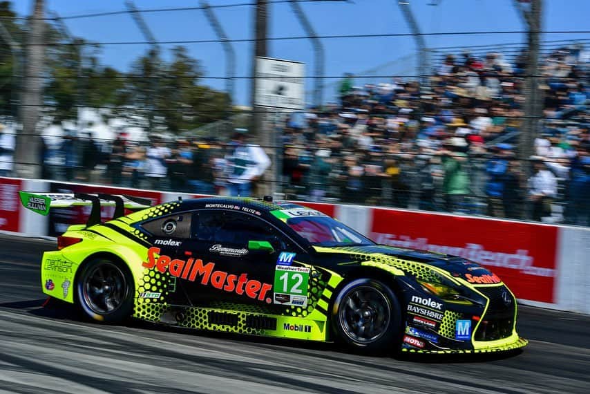 Lexus USAさんのインスタグラム写真 - (Lexus USAInstagram)「Victorious in Long Beach! 🏁 A huge congratulations to our @vasser.sullivan teammates on an amazing race! Taking P1 and P3 for a double podium finish!   #LexusPerformance #100thieves」4月17日 4時03分 - lexususa
