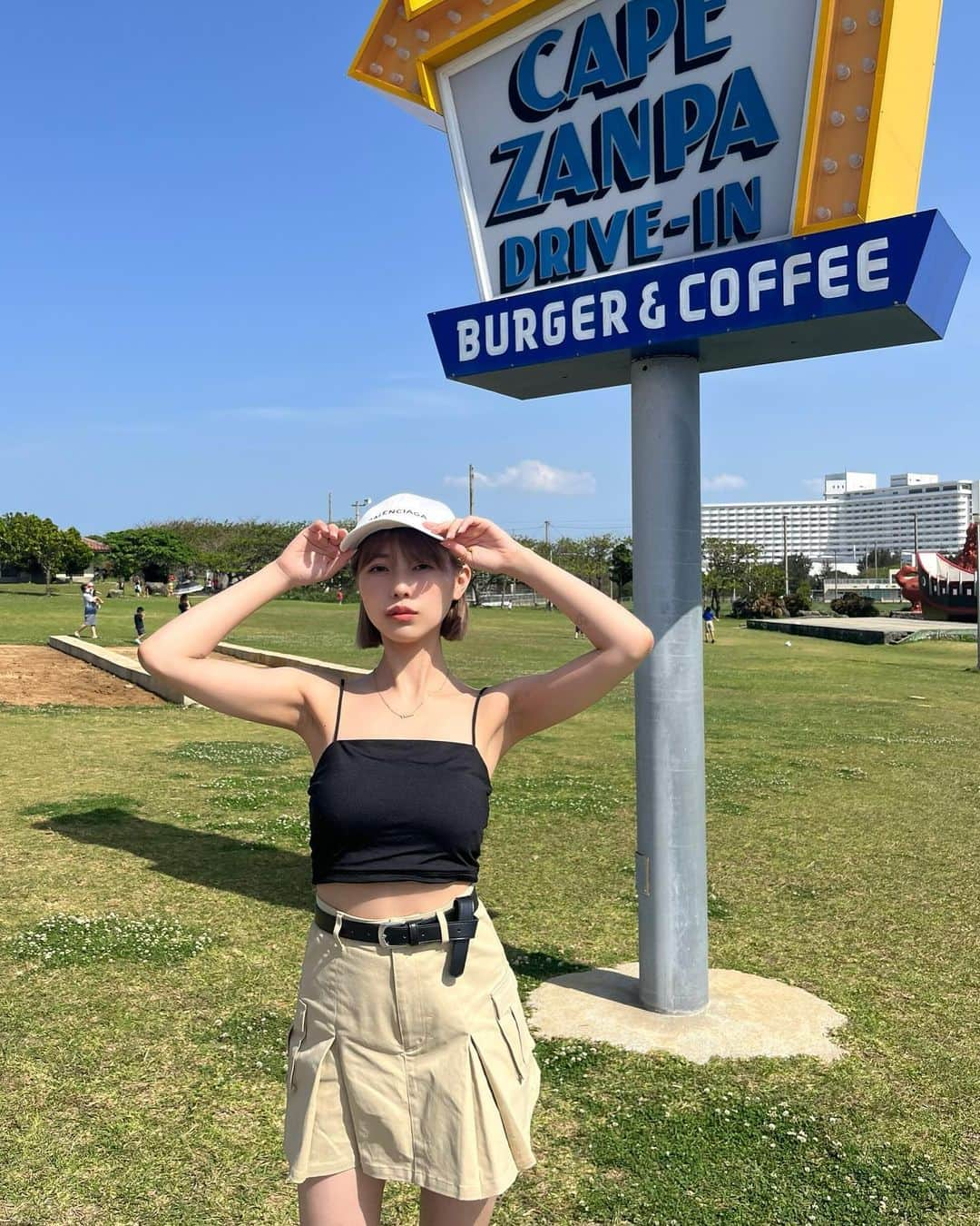 倉田夏希のインスタグラム：「♡  in OKINAWA❤️  Darichの撮影で沖縄へ👙💕 天気が良くて最高すぎた👙」