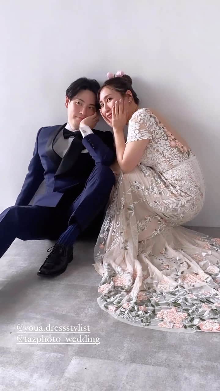 土田瑠美のインスタグラム：「@youa.dressstylist ×Rumi Photo wedding♡  最高に素敵で、幸せな時間でした🫶」