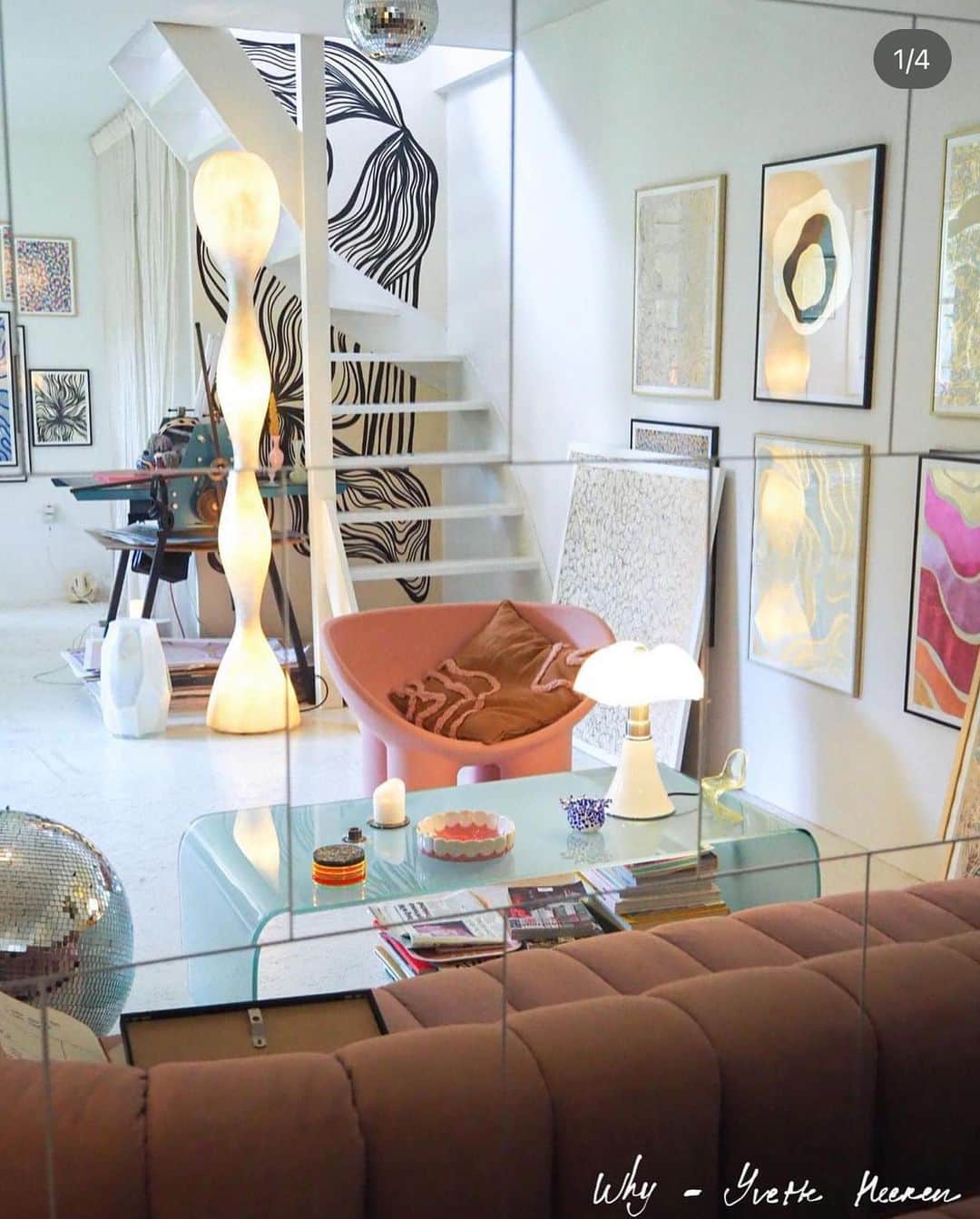 My Interiorさんのインスタグラム写真 - (My InteriorInstagram)「An example of how a joy full home look like 👍 @why_yvetteheeren Her art is on Saaaale」4月16日 20時40分 - myinterior