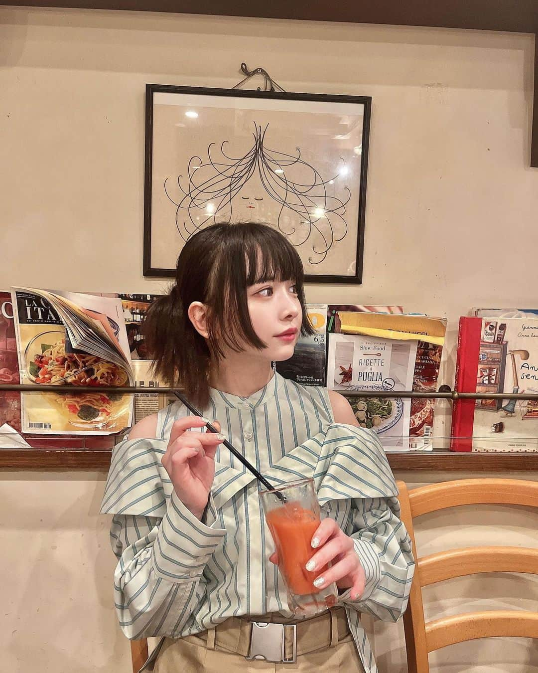 平松可奈子さんのインスタグラム写真 - (平松可奈子Instagram)「月1のご褒美ご飯🍽  お友達のお祝いを🥂 やっぱりイタリアンが好き〜！  お洋服は　@lily_brown_official   #姫カット　#lillybrown  #重め前髪  #ワイドバング」4月16日 21時12分 - 11kanaco14