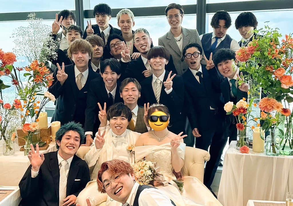 けーすけのインスタグラム：「おめでとう💐🤵‍♂️👰」