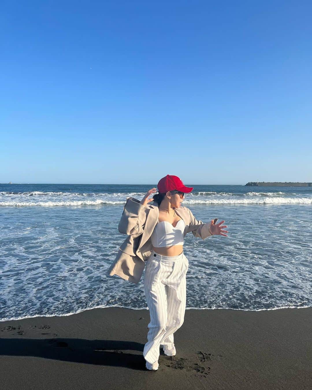 吉澤友貴さんのインスタグラム写真 - (吉澤友貴Instagram)「サザンビーチに連れてって〜🌊❤︎」4月16日 21時33分 - yuki_yoshizawa_