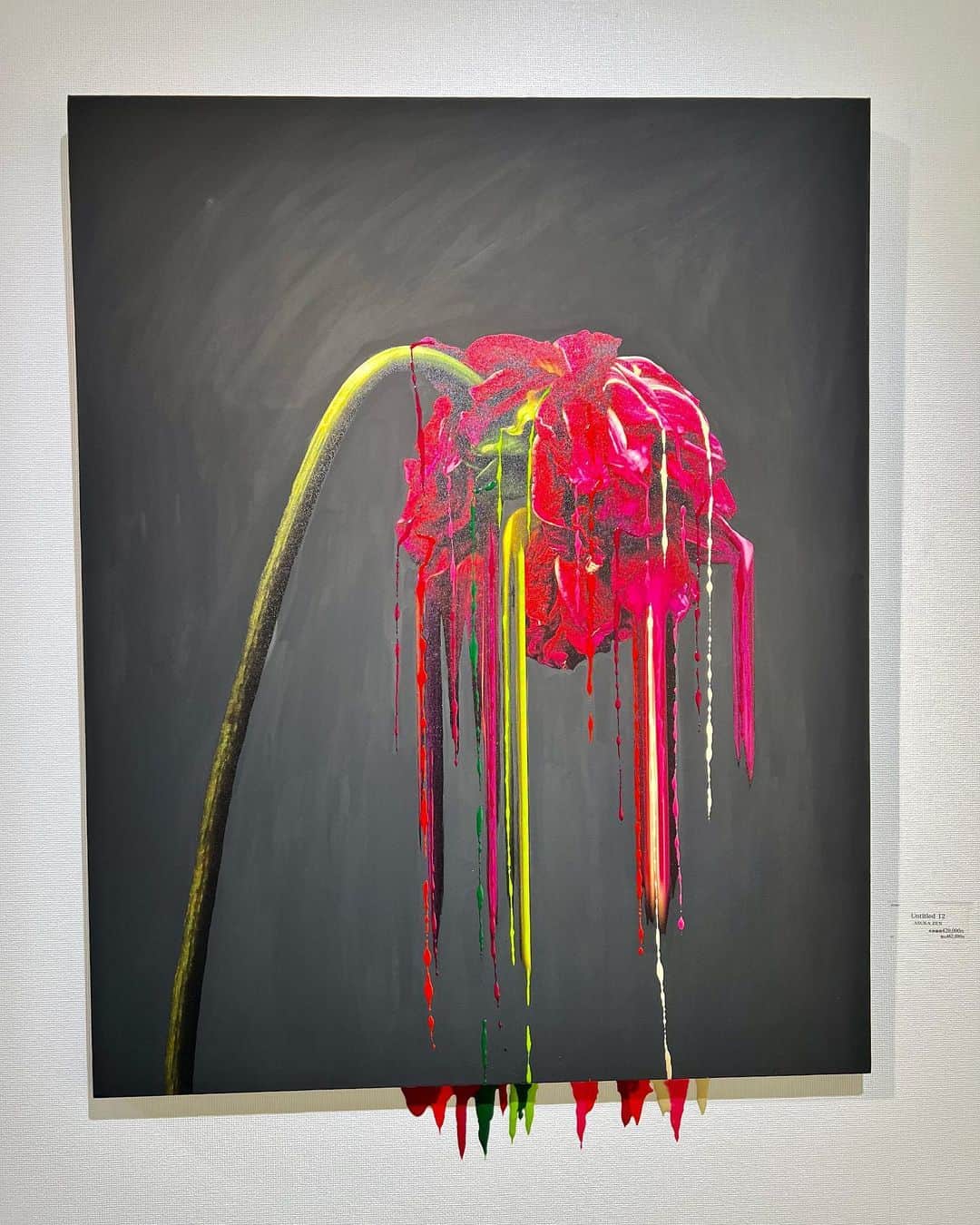 設楽洋さんのインスタグラム写真 - (設楽洋Instagram)「からのからの…仲良しのアーティストASUKA ZENのエキシビション「Viable Colors」へ‼️ モノクロームが多かった彼女の作品がカラーになって「飛び散る•溶け出す•流れ出す」ことで昇華されたエネルギーを感じた！🤔✨✨✨ @asuka.zen #art #artist #ViableColoss」4月16日 23時31分 - taracyan3