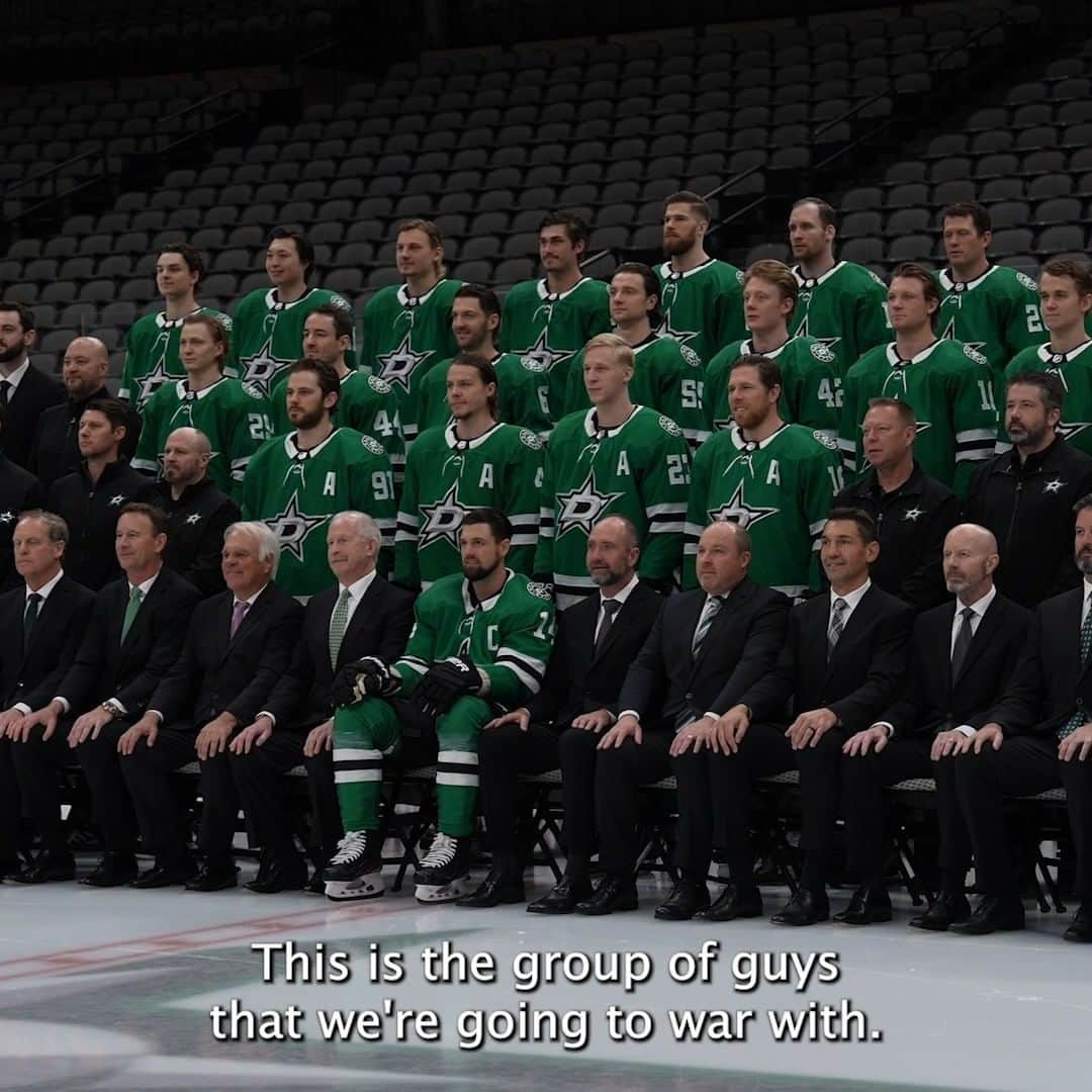 ダラス・スターズのインスタグラム：「"Playoff hockey is what we all play for. This is our group. This is our team. This is the group of guys we're going to war with." 😤」