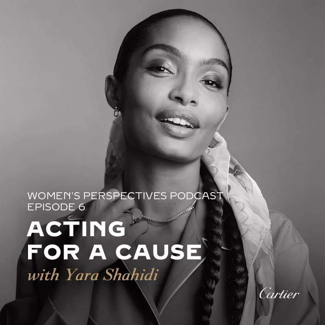 カルティエのインスタグラム：「The Maison’s podcast Women’s Perspectives welcomes Yara Shahidi for its latest episode. The actor, producer, and change agent joins host Farida Khelfa to discuss acting and activism under the theme of Acting for a Cause. @yarashahidi @faridakhelfa」