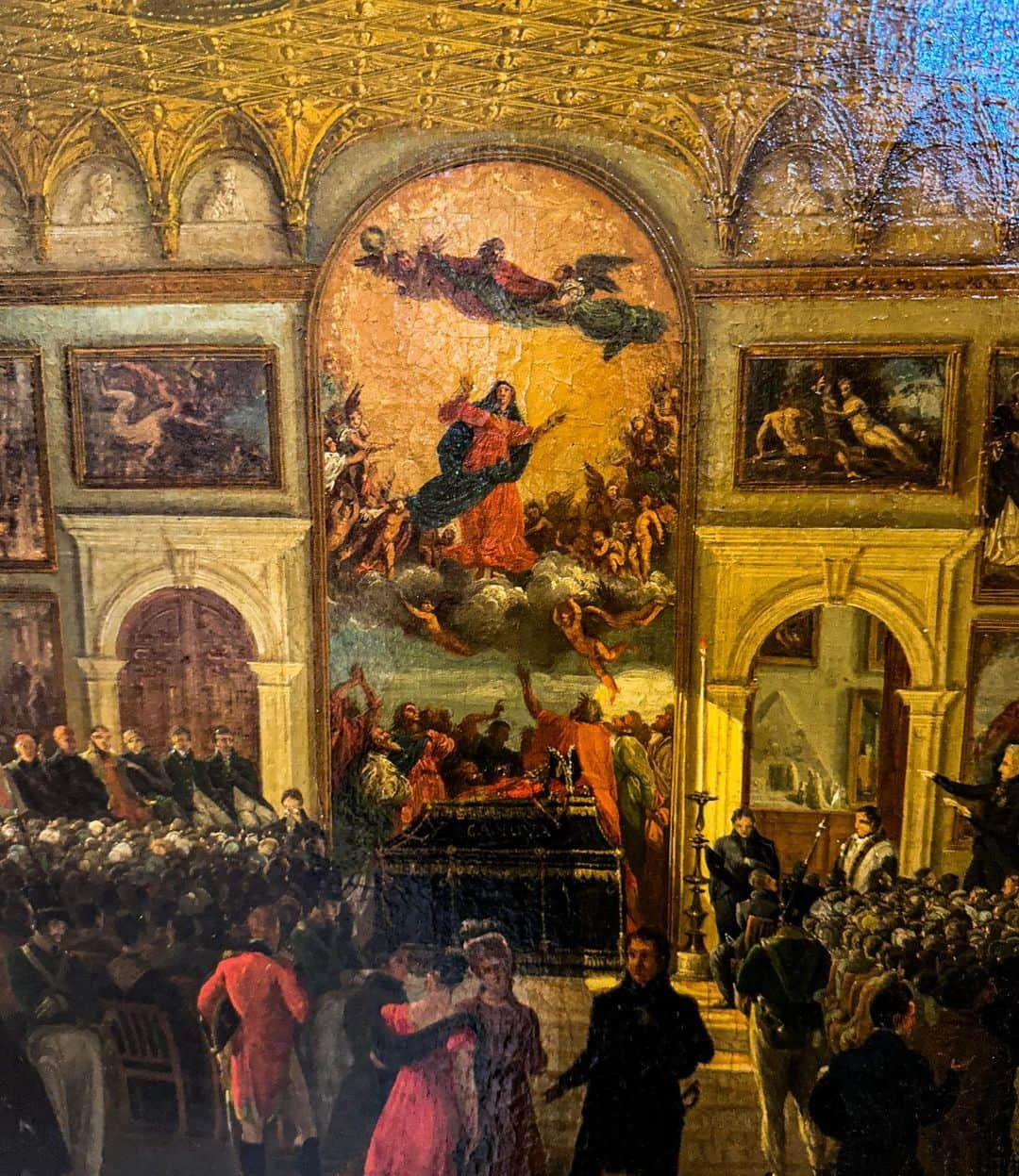 ベッキー・クルーエルさんのインスタグラム写真 - (ベッキー・クルーエルInstagram)「visiting my favourite painting IRL ✝️ Assunta by Titian, 1515 🕊️ I have been lucky to see it 3x in my life, but the last time it was being conservated and under scaffolding so I missed out! Making things right on this trip 😊🇮🇹   The second and third is giuseppe borsato’s painting of a painting 🖼️   #assunta #titian #venice #classicalart #classicart #highrenaissance #renaissance #italianrenaissance #1500s #1500sart #16thcentury #16thcenturyart #arthistory」6月30日 1時15分 - beckiicruel