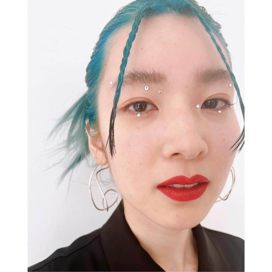 佐川理佳のインスタグラム：「💙 off shot @bbeaut_beams @shiseidopro_jpn  @hanano_023  BEAMS shop staffのhananoちゃん、可愛かった💙💙💙」
