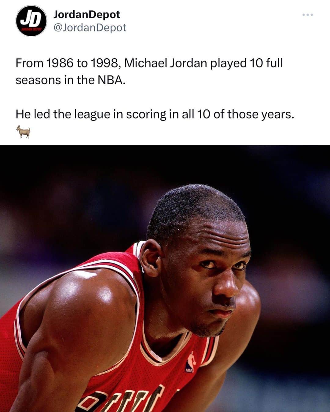 jordandepotのインスタグラム：「just when I think I’ve seen em all, there’s always another mind blowing MJ stat」