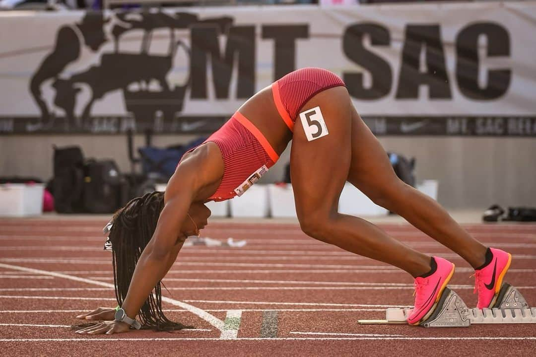 アシュリー・ヘンダーソンのインスタグラム：「Mt. Sac Relays ‘23 📸🏃🏾‍♀️」