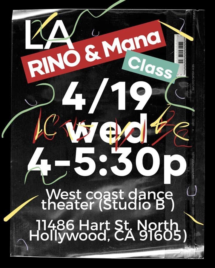 仲宗根梨乃のインスタグラム：「📣LA❗️My Dance Class is Happening 🔥. Sensei 🫡 RINO & MANA @manaikeda104 . When 🔸 April 19th wed. Time ⏱️ 4-5:30PM. Where📍West coast dance theater (Studio B ) @westcoastdancethtr . 11486 Hart St. North Hollywood, CA 91605) . 🔇This is hosted by myself (Private) so Pls DO NOT contact the Studio for this class matter 🙏PLS Ask me ❤️. Price 🎟️ $20. . I am super looking forward to see you there🚗」