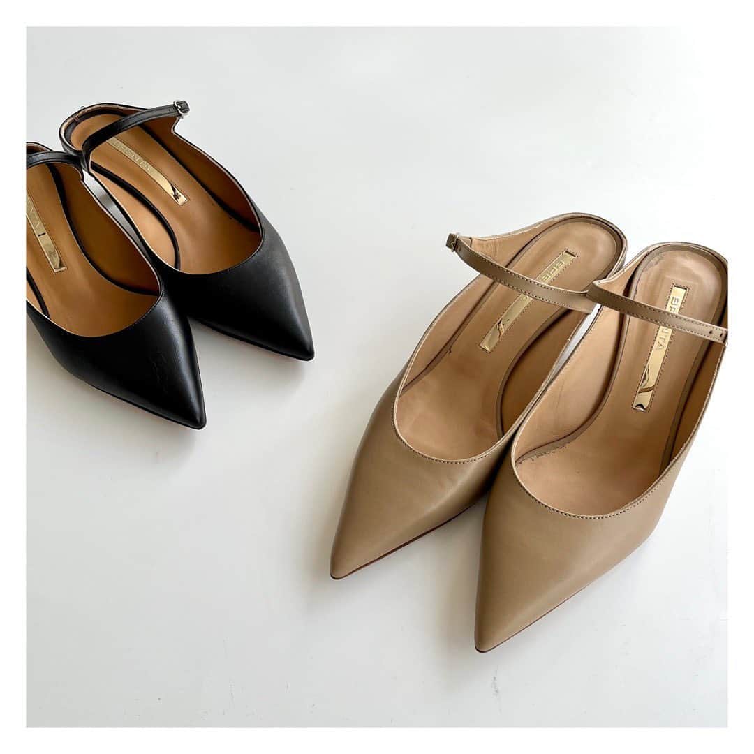 エリオポールのインスタグラム：「2023 Spring Collection  Shoes  49.500yen / BRENTA  Ref: 13380001071BN Color: Beige. Black Siz: 36. 37. 38  店舗にてお電話による通販対応も承っております。  HELIOPOLE代官山店  03 3770 6438  HELIOPOLE 札幌店  011 209 5455  HELIOPOLE 広島店  082 542 7033   @heliopole_official #HELIOPOLE  #エリオポール  @brenta_jp #BRENTA」