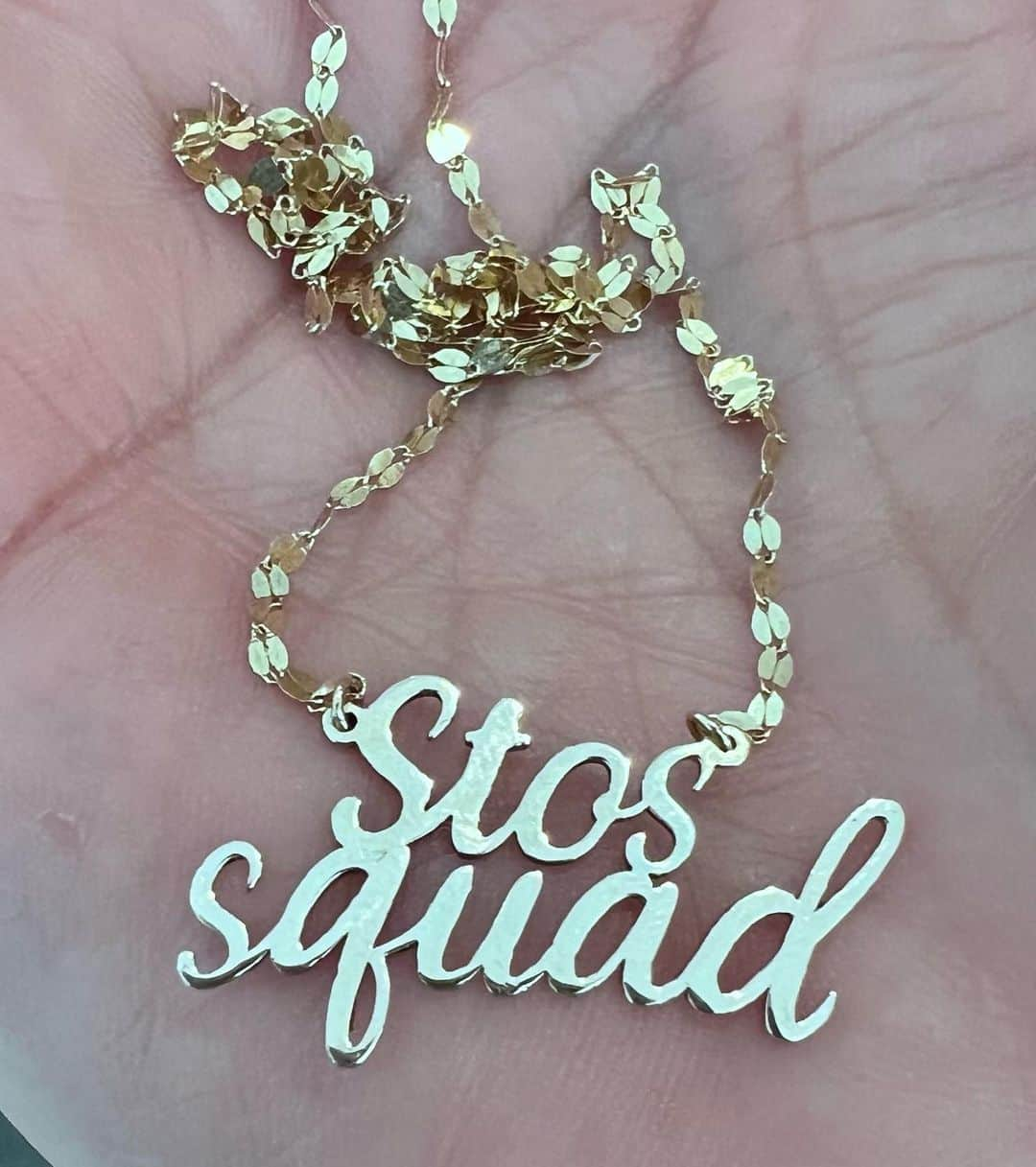 カレンザンボスビンテージクチュールさんのインスタグラム写真 - (カレンザンボスビンテージクチュールInstagram)「Introducing the “STOS SQUAD” necklace! *Special orders only. Available in 14k WG or YG. $495. #community DM to place an order.」4月17日 10時31分 - karenzambos