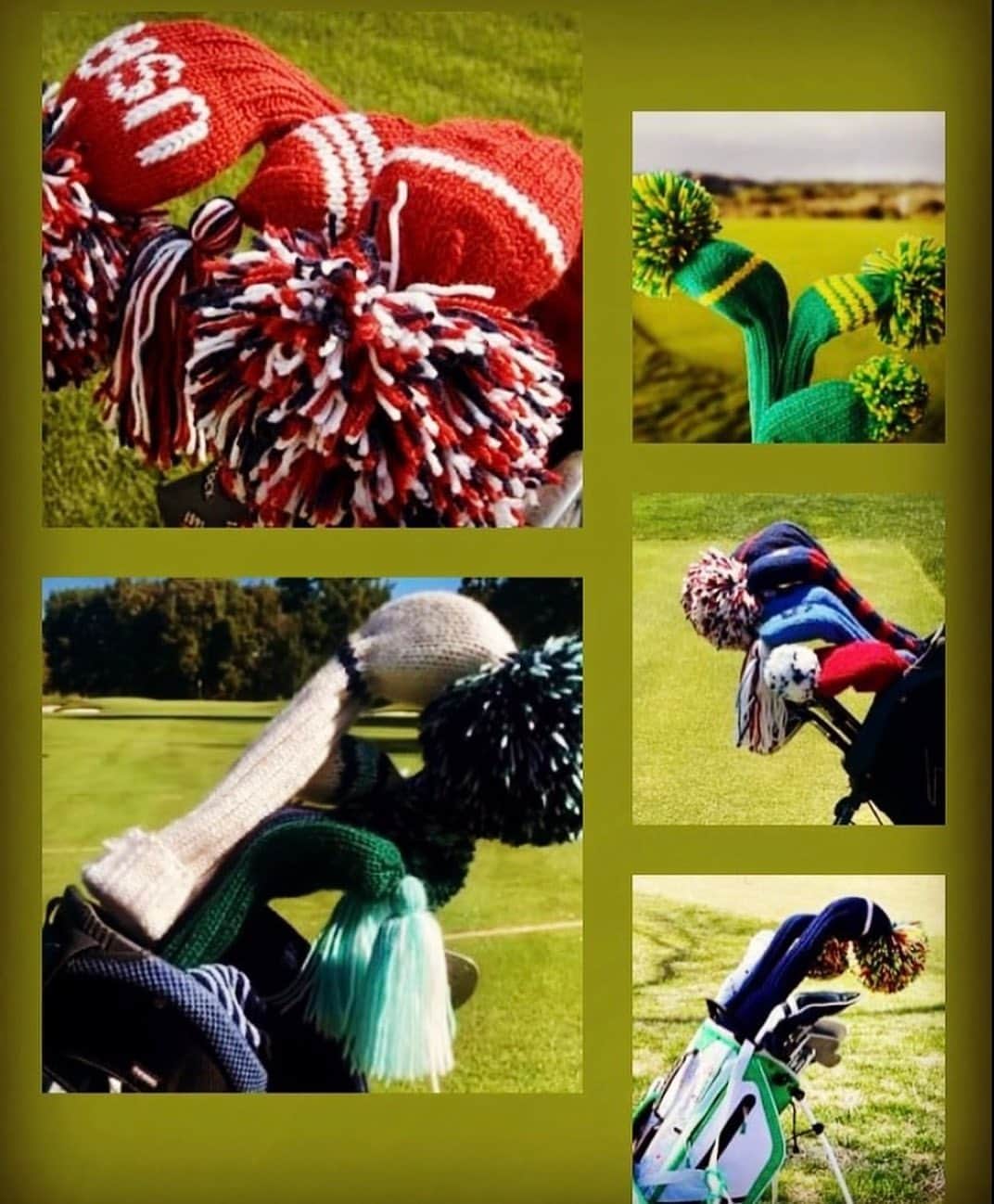 のインスタグラム：「HOLLY’S GOLF MARKET   半世紀も前からハンドニット🧶のヘッドカバーを編んでいるJan craig🇺🇸  Jan craig × HGM ジャン・クレッグとのコラボデザインをして４年目❣️  オンラインショップ hollys-golfmarket.com  ＃ゴルフ好きと繋がりたい  ＃ゴルフ #ゴルフ雑貨 ＃ヘッドカバー ＃ジャンクレッグ #jancraig」