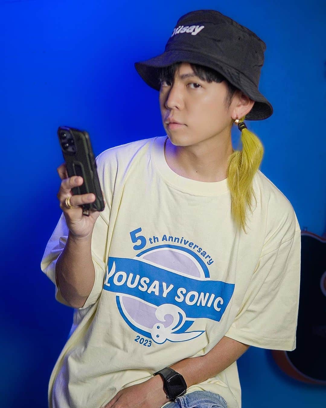 佑聖 のインスタグラム：「【YOUSAY SONIC 2023グッズ】  YOUSAY SONIC 2023Tシャツ  #yousaysonic2023 #ゆうせい屋さん」