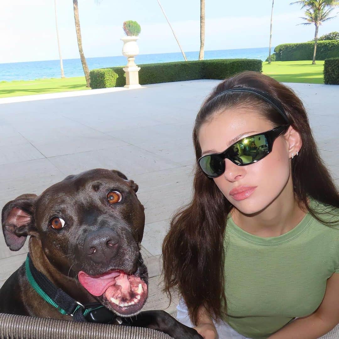 ニコラ・ペルツのインスタグラム：「@itsyogishouse’s graduate Houdini Peltz 🏝️🫶🏻🥹💖」