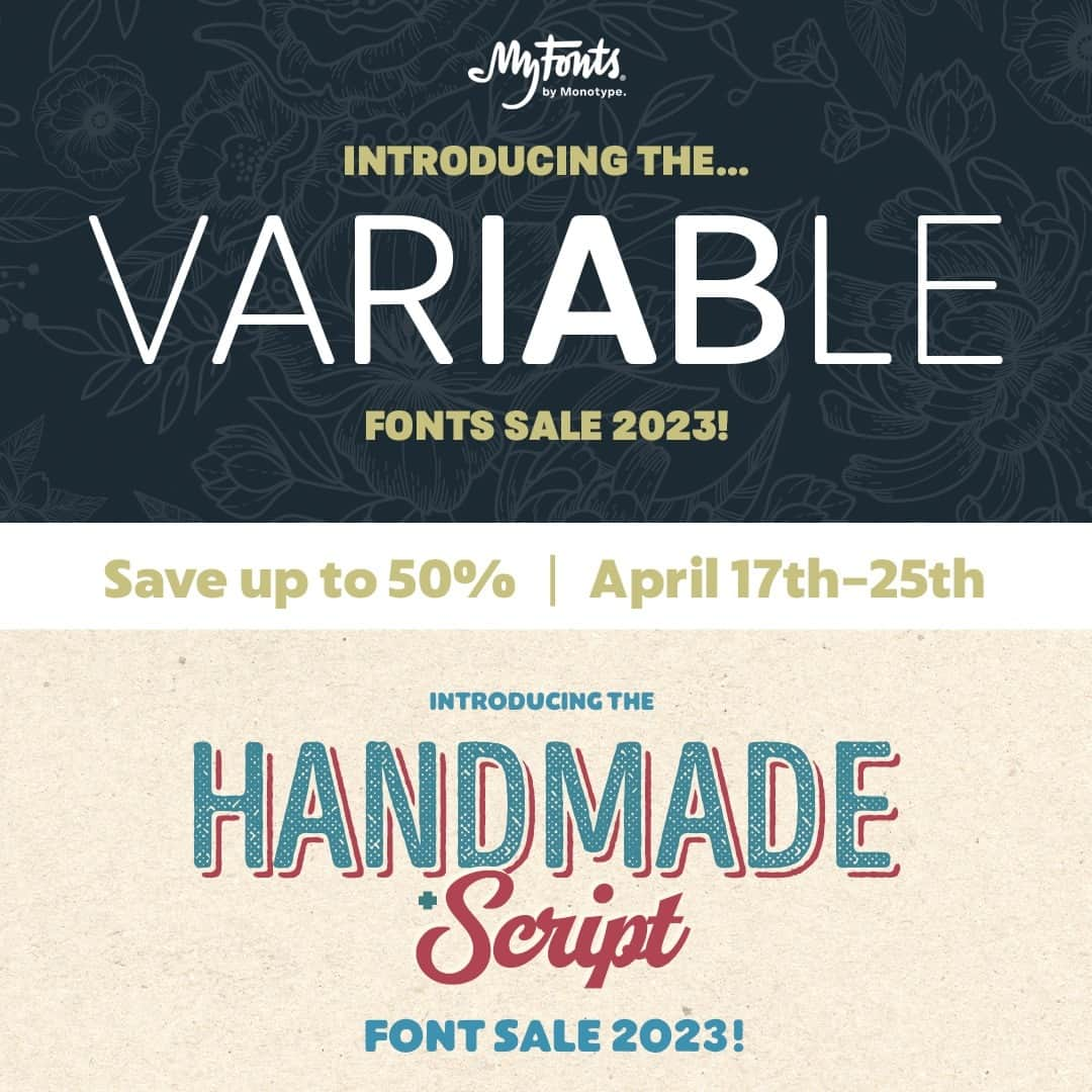 myfontsさんのインスタグラム写真 - (myfontsInstagram)「It's officially Spring for us and that means it's time for our 💐 Spring SALE! We've carefully selected a collection of 95+ Variable, Handmade + Script fonts that are fresh and vibrant, and they're all on sale for up to 50% OFF. These styles can create stunning, dynamic, and powerful typography in your projects, making them perfect for adding a touch of Spring.   Don't wait too long to take advantage of these deals, as the sale won't last long. Make sure to mark your calendar as our Spring SALE ends on April 25th.   Shop the Link in the bio!」4月17日 22時00分 - myfonts