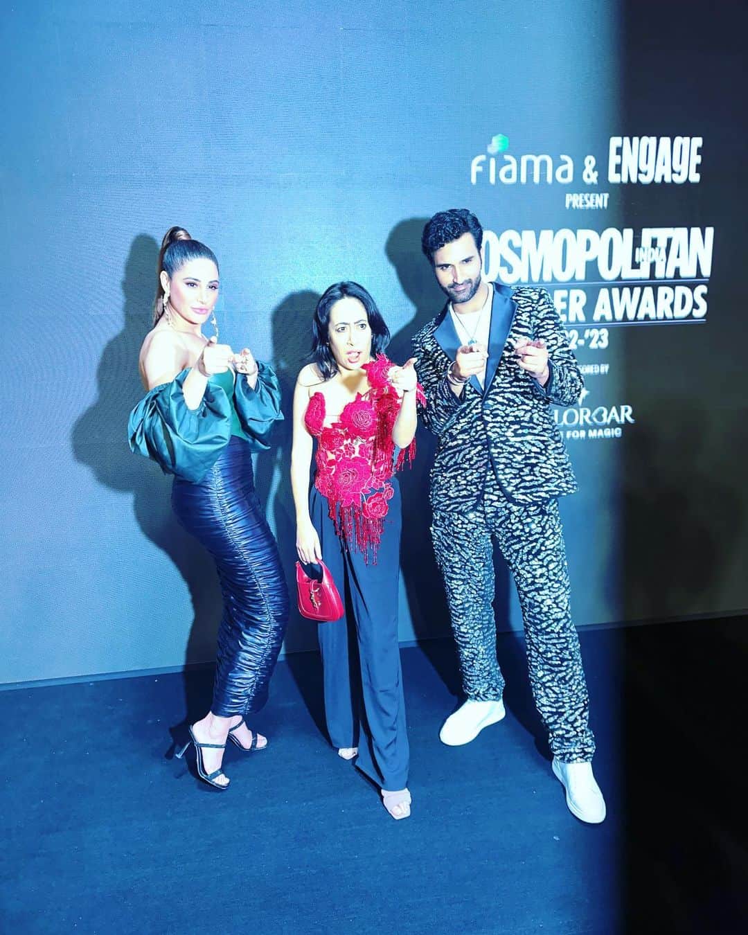 Nargis Fakhri さんのインスタグラム写真 - (Nargis Fakhri Instagram)「A little late with the post but what a spectacular evening this was!  😃🎉🙌🏽 💃🏽   @cosmoindia @mahakbrahmawar @ashima.kapoor  #cosmomagazine #cosmoindia #cosmobloggerawards2023 #bollywood #hosting #hostesswiththemostess」4月17日 21時53分 - nargisfakhri