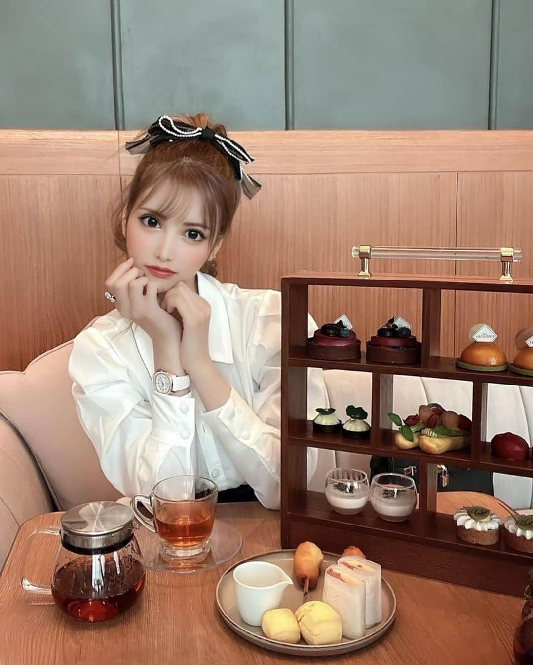 夏目こころさんのインスタグラム写真 - (夏目こころInstagram)「キャラじゃないけど☕️🍰✨w」4月17日 22時05分 - corocorococoro0901