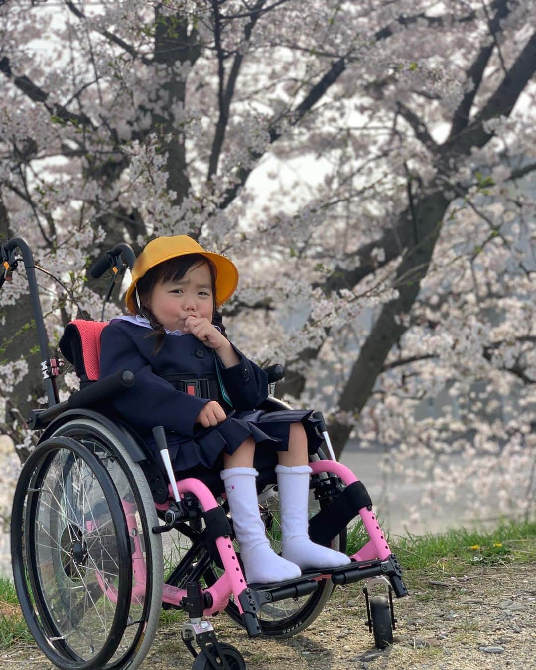 りおなのインスタグラム：「無事入学式を終え、小学校に通い始めて数日..  学校楽しい💕と毎日嬉しそうに話してくれています♪  いろいろ手厚いサポートを受けさせてもらっていて、ありがたい限りです。  いまはまだ親子共に慣れてないし、 2人分の時間割を見てると私のほうが頭こんがらがってきますが😂  私は割と能天気なほうなので、  現時点ではあまり娘の小学校生活を心配はしてないんだけど、 とにかくりおちゃんの心が穏やかで楽しくいられる小学校生活であればいいなあと願っています💗  そういえば小学生といえば紺の制服に黄色い帽子が定番！と思っていたら、私服の学校が多いんですね！😶 知らなかった～!!  何かと疲れる新生活、皆様もお体を大切に..✨  ちなみに先日募集したお悩み相談、たくさんのコメントやDMありがとうございます🙇‍♀💜 りおちゃんと一緒に読んでるので、遅いんですが少しずつ見せてもらってます💕  いつもありがとうございます❤️  #入学おめでとう」