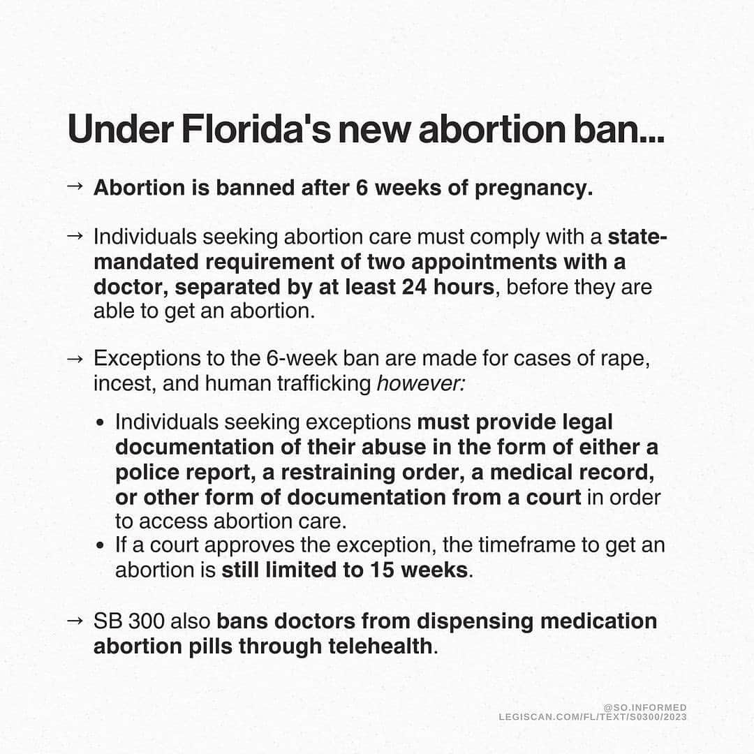 マンディ・パティンキンさんのインスタグラム写真 - (マンディ・パティンキンInstagram)「Repost from @so.informed • The GOP-dominated Florida legislature has passed a near-total abortion ban in the state. The bill now heads to Gov. DeSantis’ desk. When signed, Florida will become one of the most restrictive states for abortion access in the country.」4月17日 22時43分 - mandypatinkin