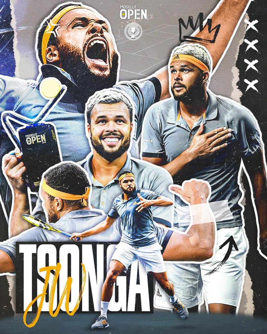 ジョー＝ウィルフリード・ツォンガのインスタグラム：「Joyeux anniversaire @tsongaofficiel 🎂🥳🎈」
